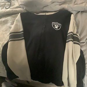 Raiders zip hoodie sweatshirt